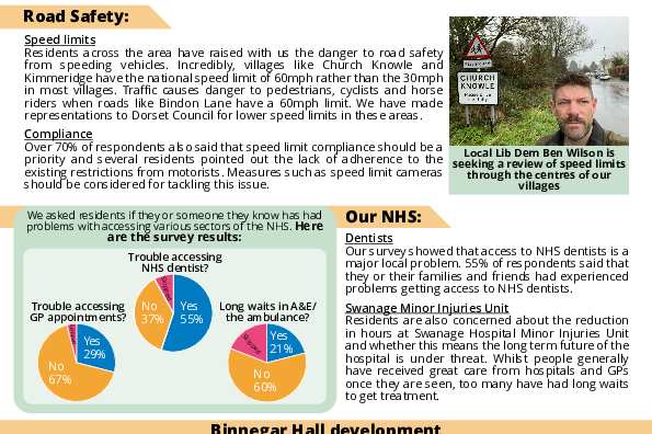 South East Purbeck Report Back